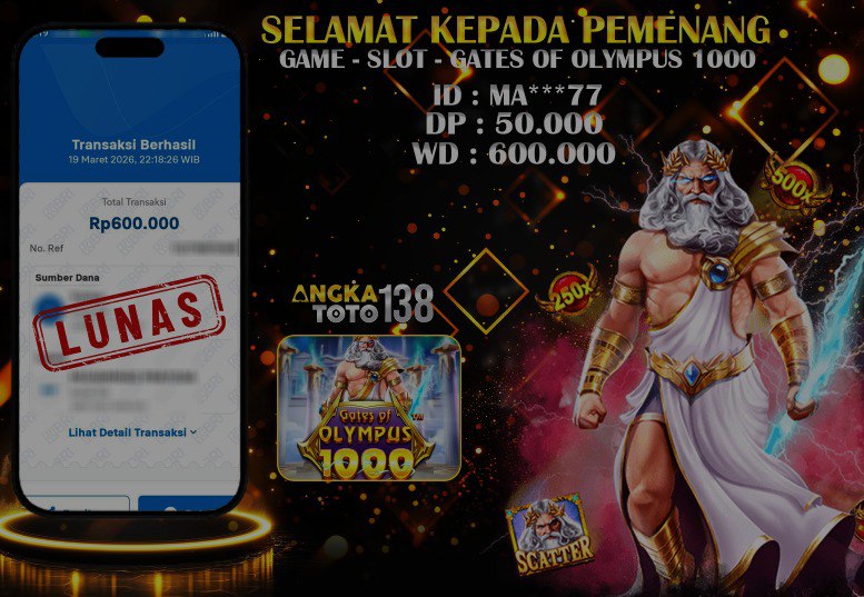 BUKTI JACKPOT SLOT GATES OF OLYMPPUS 1000 ID :