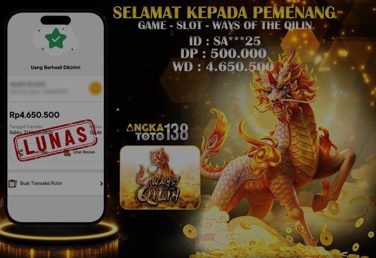 BUKTI JACKPOT SLOT WAYS OF QILIN ID : SA***25