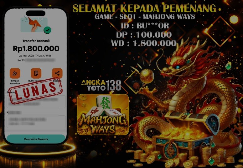 BUKTI JACKPOT MAHJONG WAYS ID : BU***OR