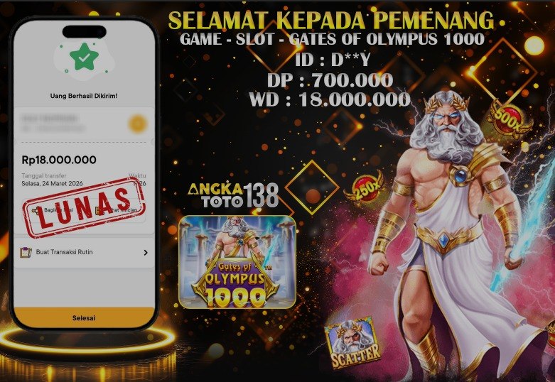 BUKTI JACKPOT GATES OF OLYMPUS 1000 ID : D***Y