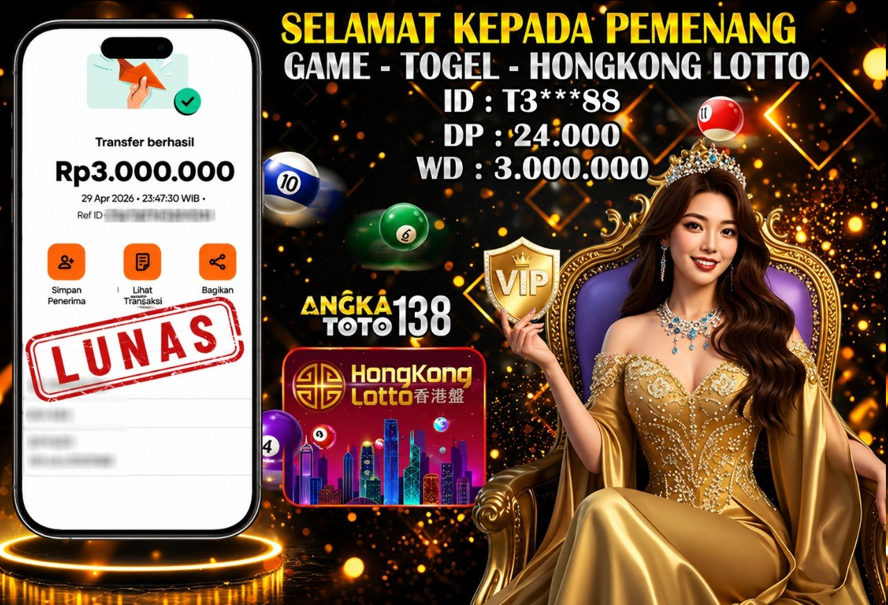 BUKTI JACKPOT HONGKONG LOTTO ID : T3***88