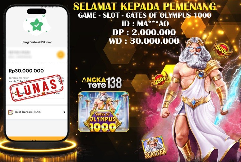 BUKTI JACKPOT GATES OF OLYMPUS 1000