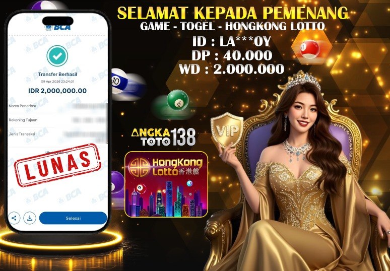 BUKTI JACKPOT HONGKONG LOTTO ID : LA***0Y