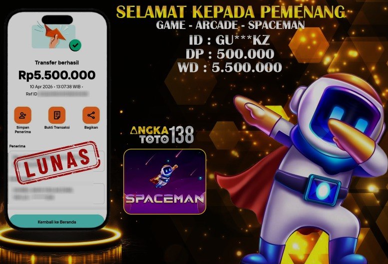 BUKTI JACKPOT SPACEMAN ID : GU***KZ