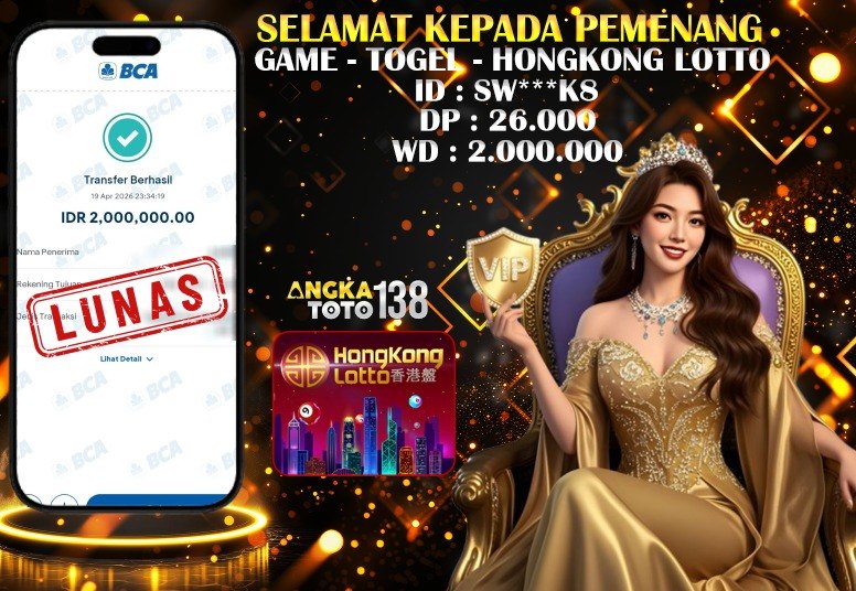 BUKTI JACKPOT HONGKONG LOTTO ID : SW***K8