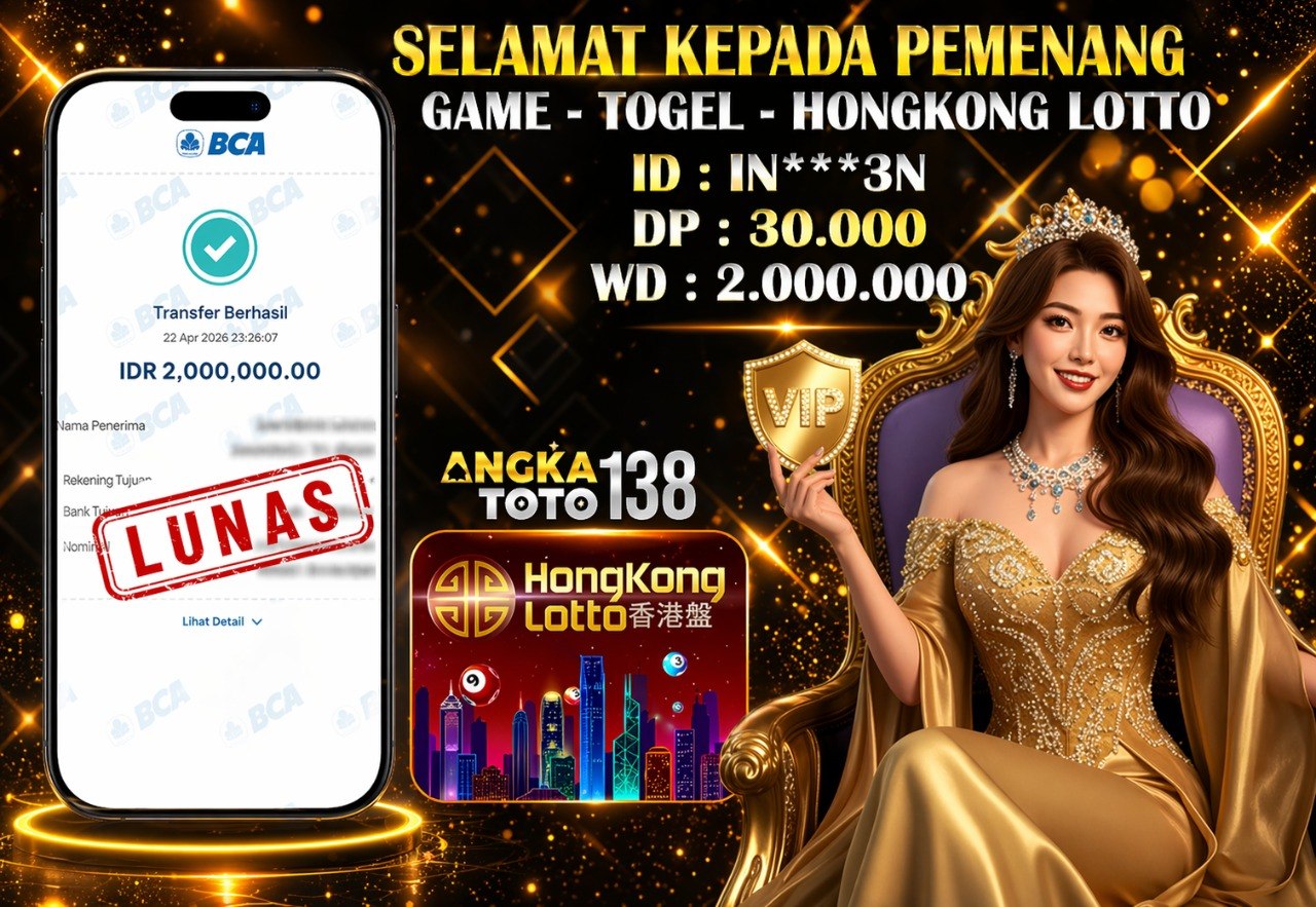 BUKTI JACKPOT HONGKONG LOTTO ID : IN***3N