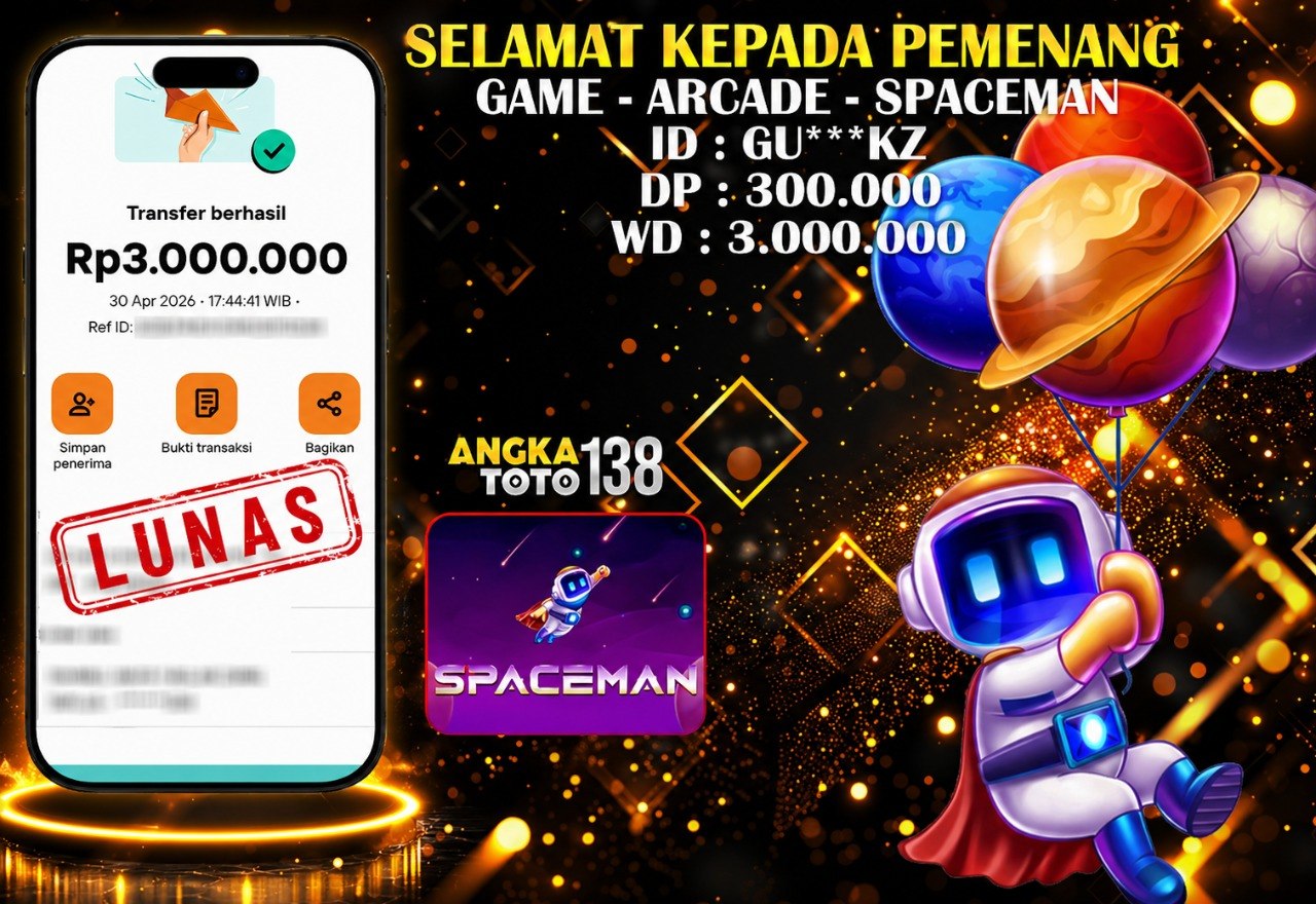 BUKTI JACKPOT SPACEMAN ID : GU***KZ